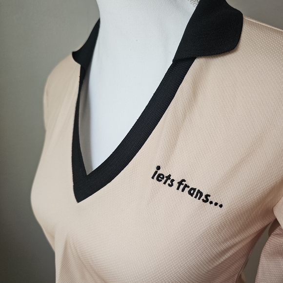 Urban Outfitters Black And Butter Yellow Jersey With Three Quater Length Sleeves - Picture 4 of 7